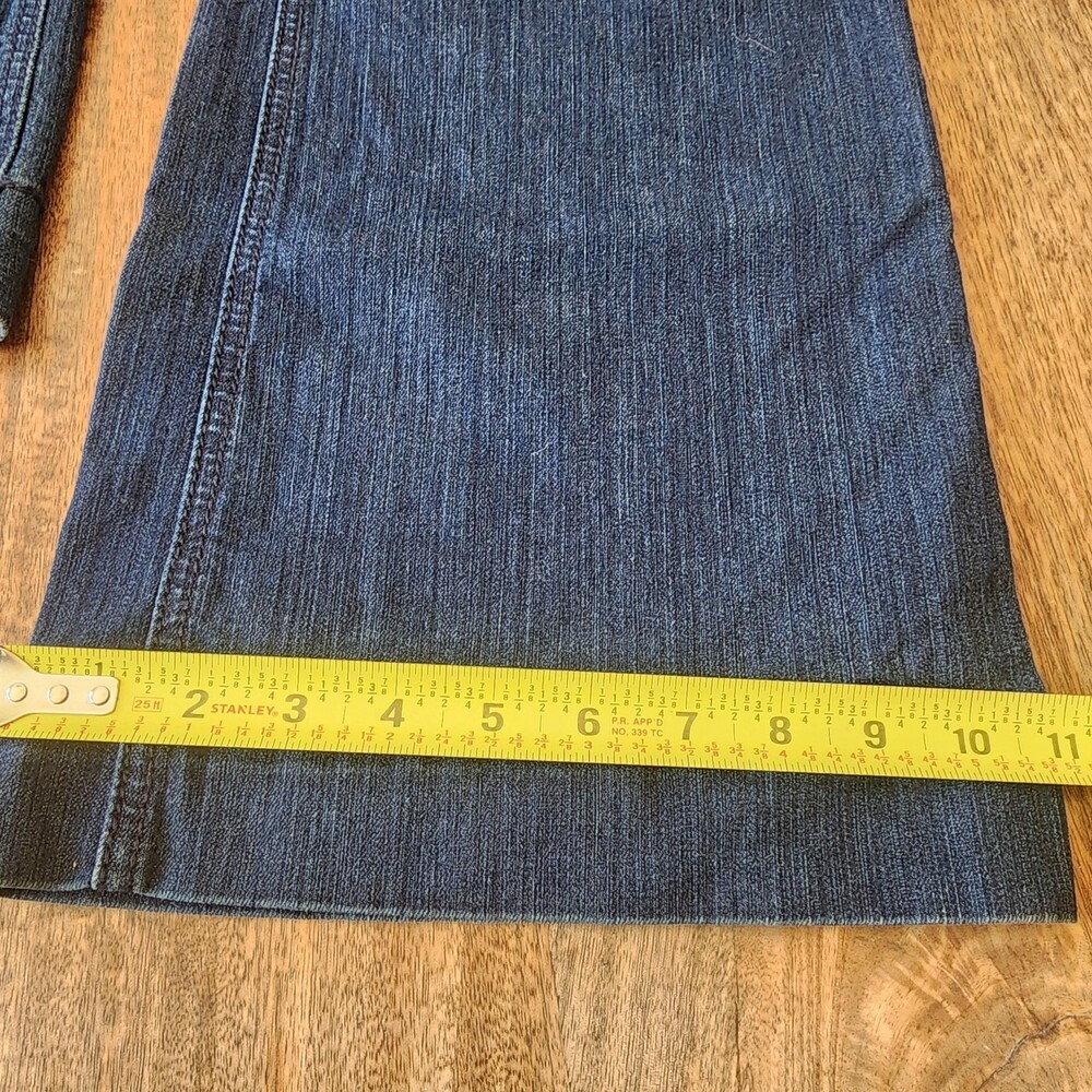 Ariat Trouser Jeans Womens 30R Blue Medium Wash Mid Rise Wide Leg Stretch Denim - Picture 15 of 15